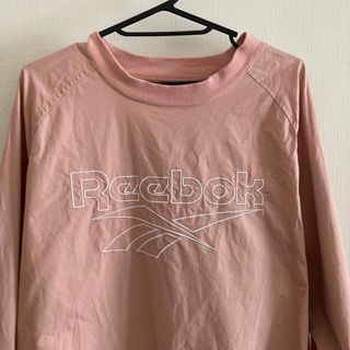 リーボック(Reebok)のReebok☆美品☆刺繍ロゴ入りスウェット ピンク2XO(スウェット)