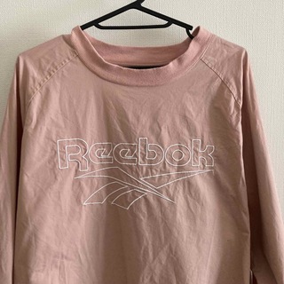 リーボック(Reebok)のReebok☆美品☆刺繍ロゴ入りスウェット ピンク2XO(スウェット)