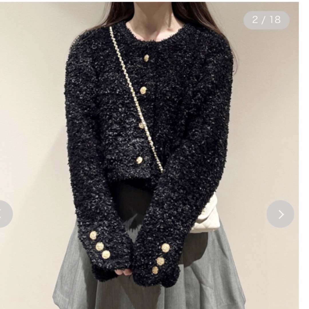SNIDEL - 完売🌷新作新品🍀スナイデル ラメツイードカーディガンの通販