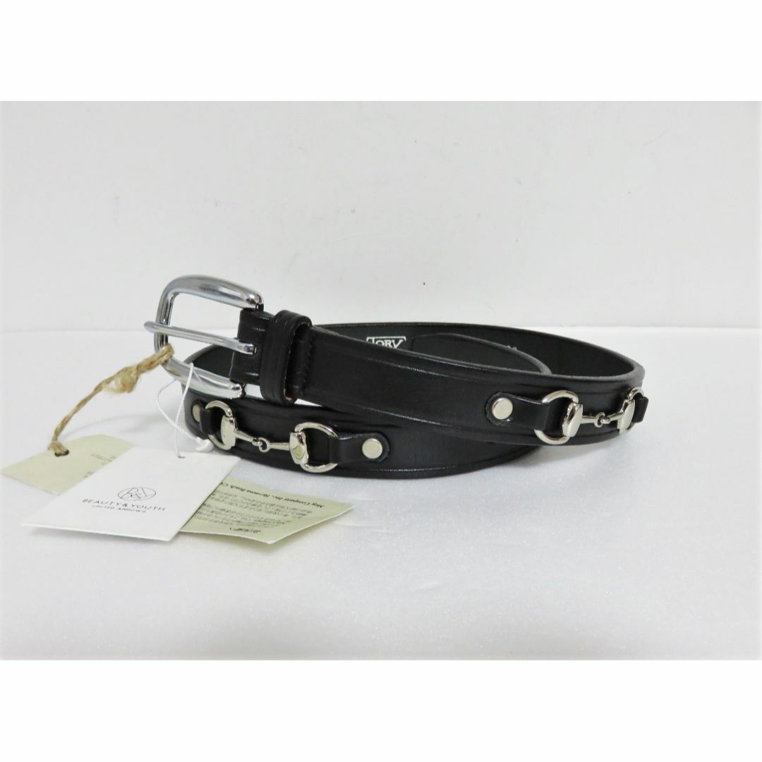 新品 TORY LEATHER ビット ブライドルレザー ベルト 30 ブラック 新品 TORY LEATHER ビット ブライドルレザー ベルト 30 ブラック