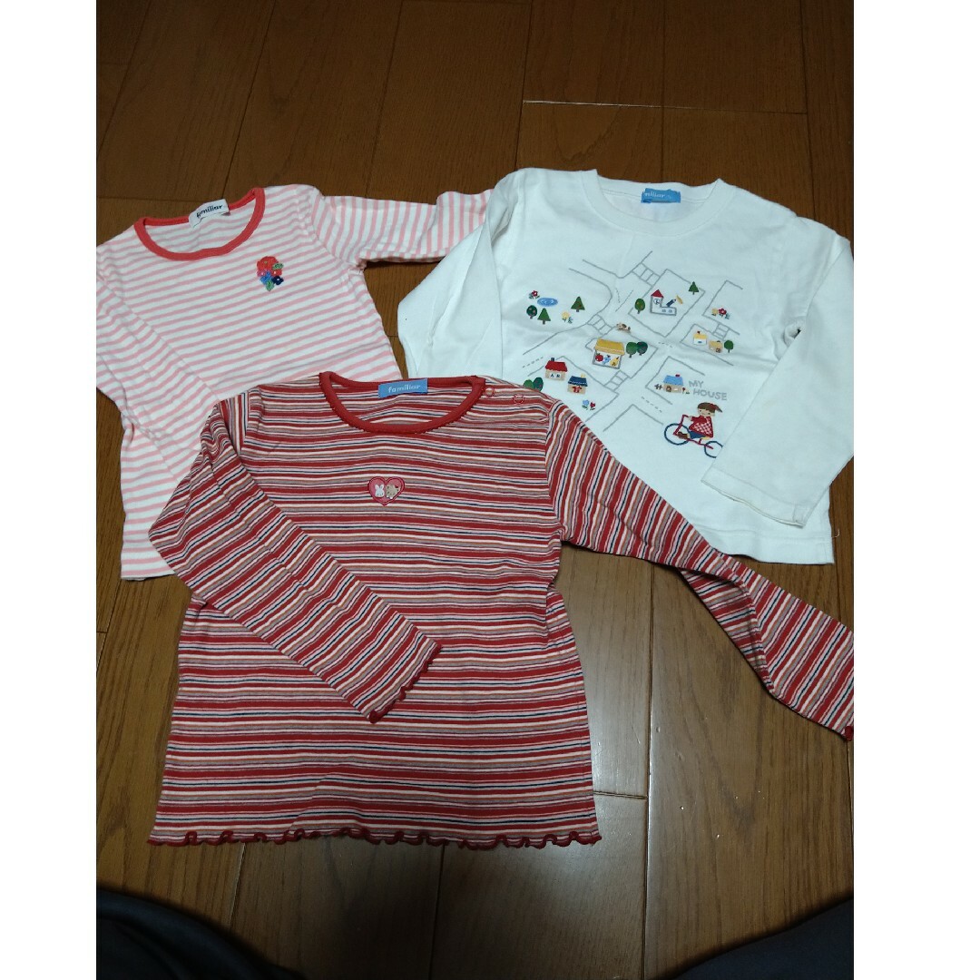 familiar(ファミリア)のファミリア  110cm  3枚 キッズ/ベビー/マタニティのキッズ服女の子用(90cm~)(Tシャツ/カットソー)の商品写真