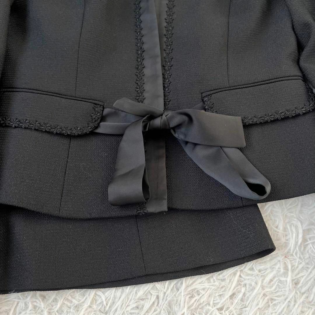 GALLERY VISCONTI(ギャラリービスコンティ)のギャラリービスコンティ　花柄　リボン　スカート　スーツ　ジャケット　2 レディースのフォーマル/ドレス(スーツ)の商品写真