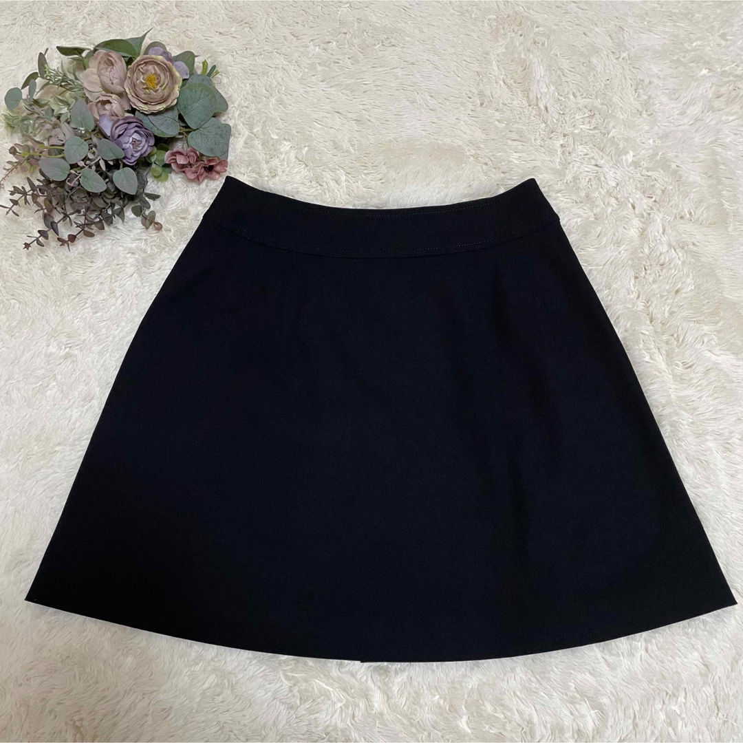 FOXEY - 【極美品】FOXEY 楕円形 スカート ブラック 大きい 40の通販