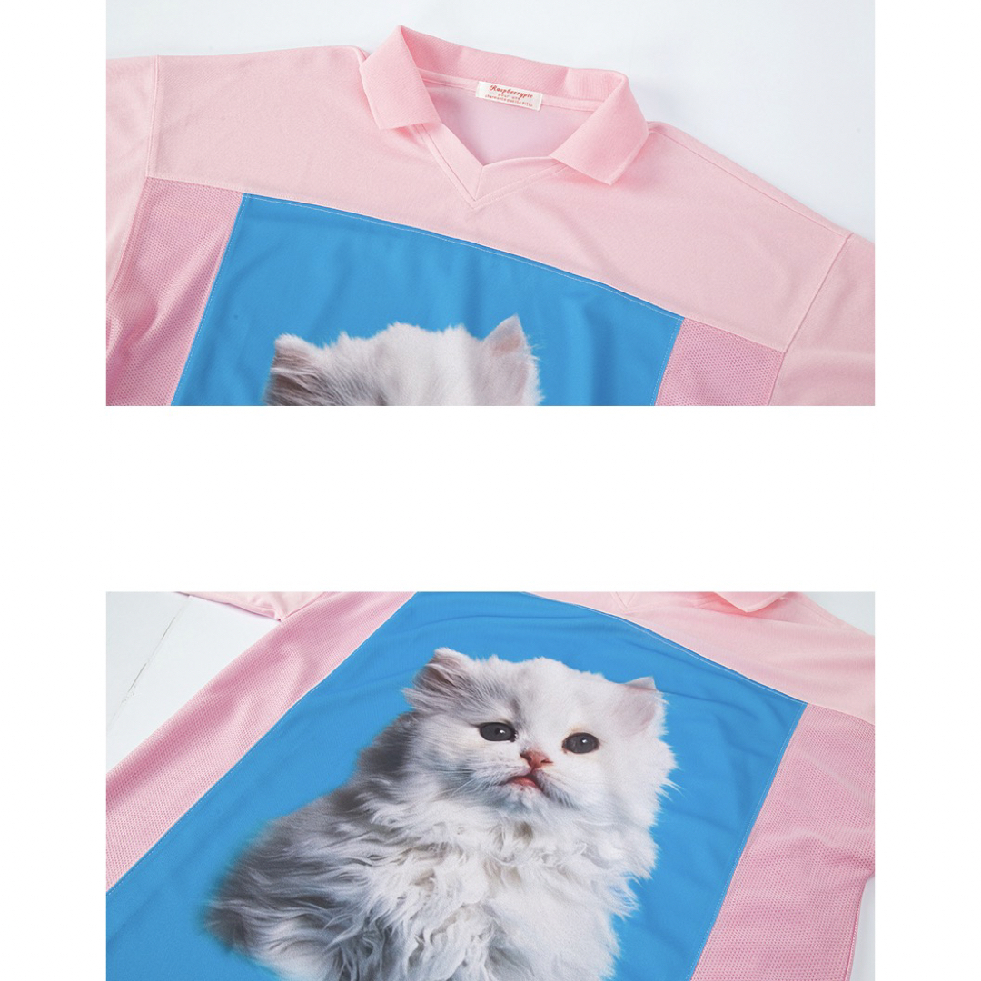 Newjeans 着用white kitty soccer t-shirt