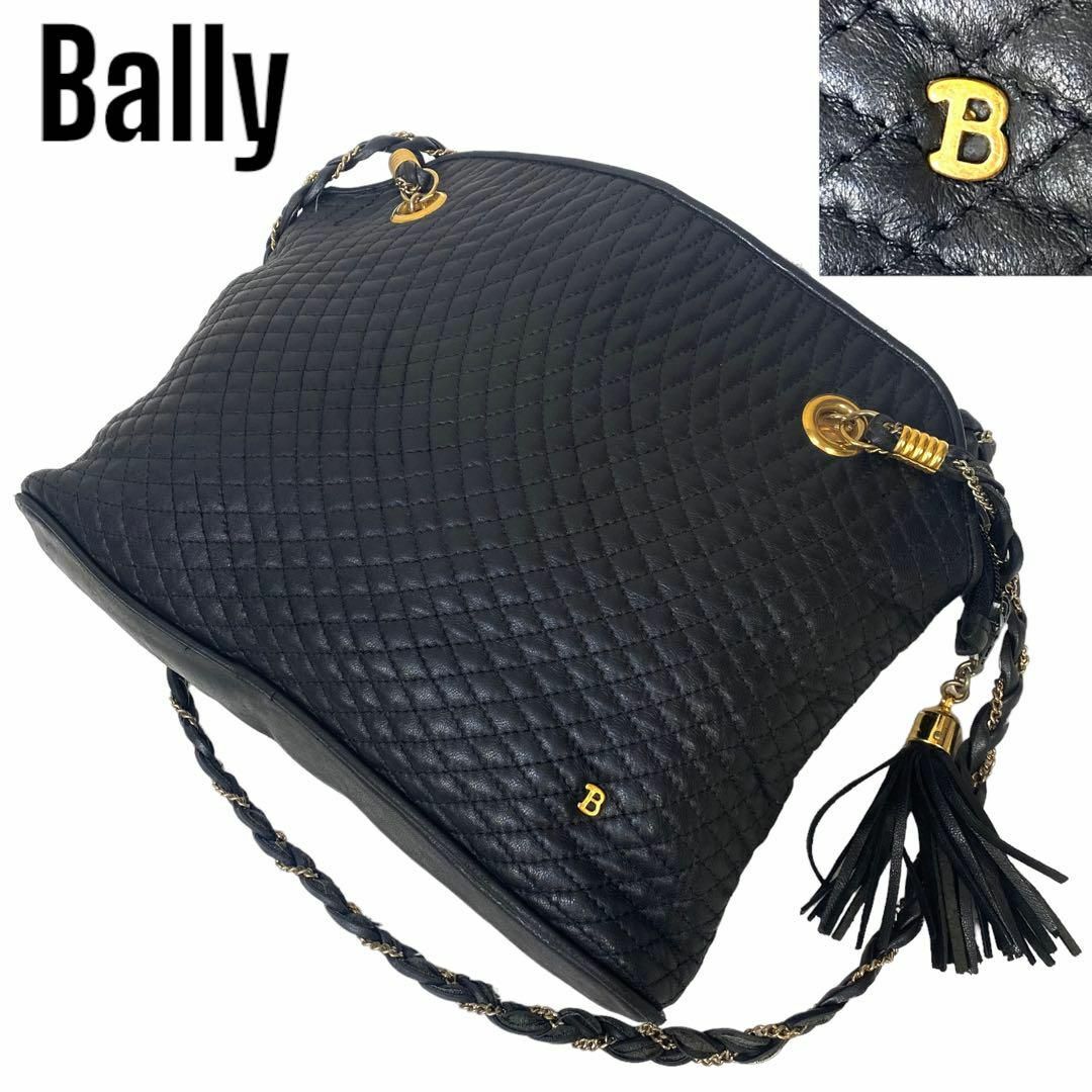 BALLY　バリー　2way トートバッグ　ショルダーバッグ　本革　レザー　黒