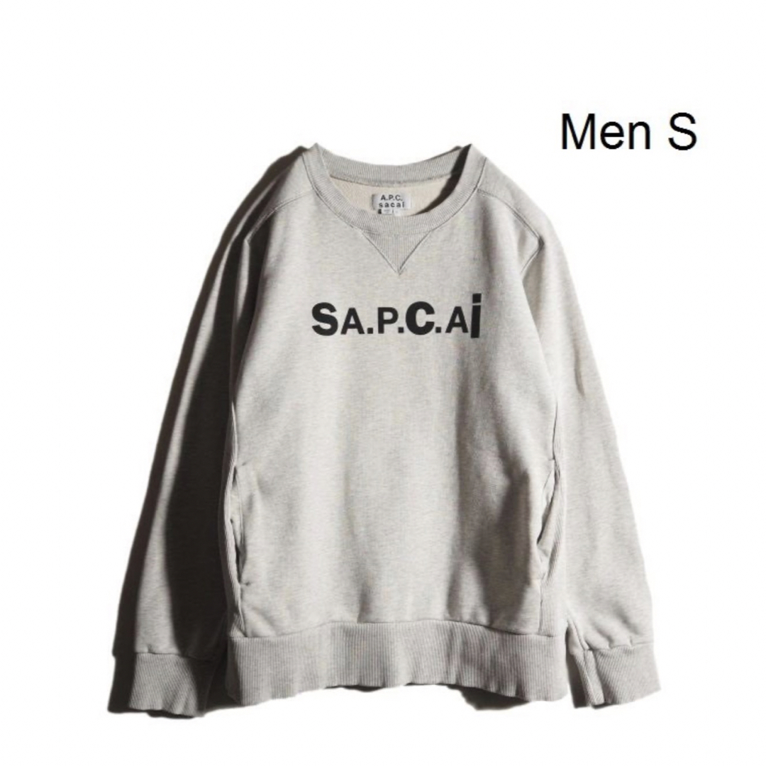 A.P.C(アーペーセー)のA.P.C. × sacai TANI CREW SWEATヘザーグレー S メンズのトップス(スウェット)の商品写真