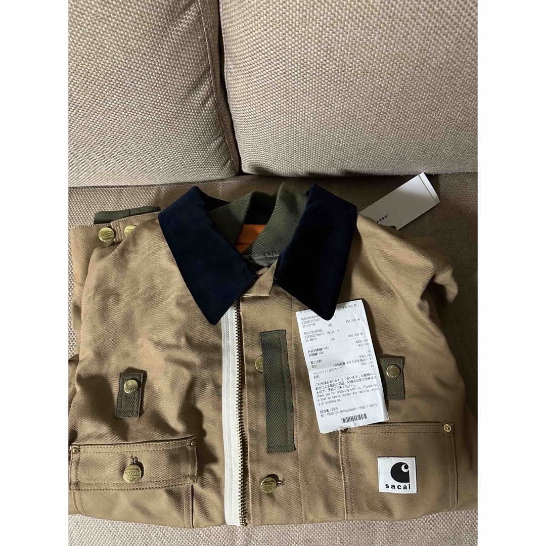 未使用品サカイ Carhartt ジャケット L カーキ