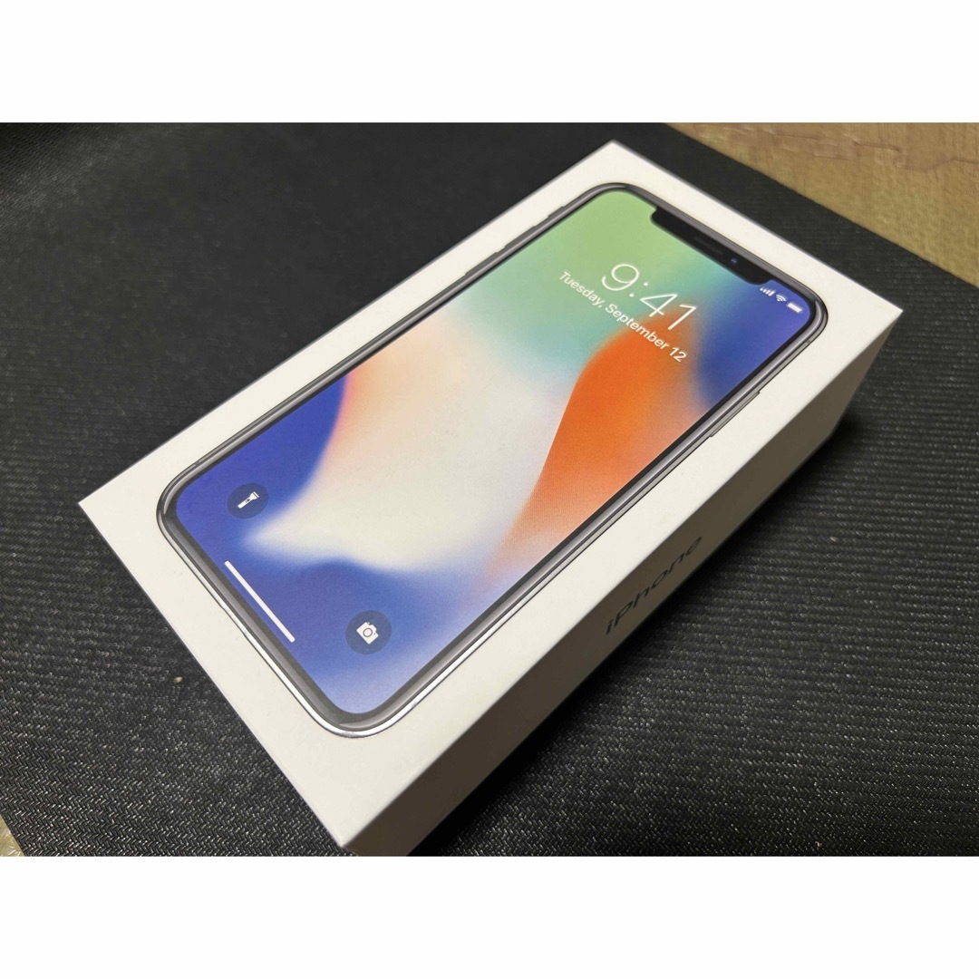 iPhone X Silver 256 GB 「空箱」 - スマートフォン本体