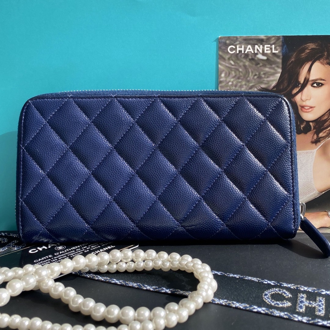 CHANEL - ☆極美品☆ シャネル キャビアスキン マトラッセ 長財布