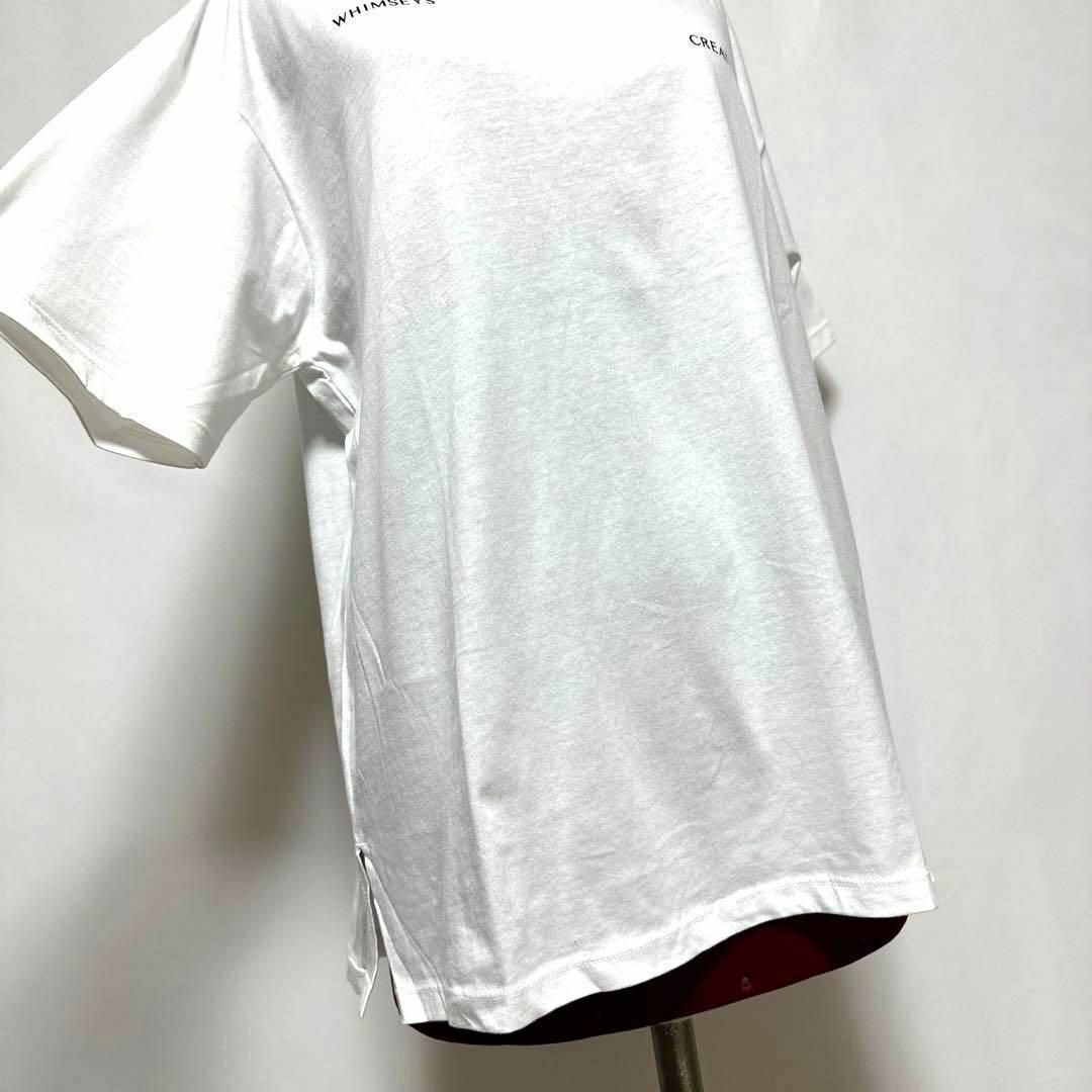 LEPSIM(レプシィム)の未使用 レプシィム Tシャツ 半袖 プリントロゴ入り 綿100% 白 L レディースのトップス(Tシャツ(半袖/袖なし))の商品写真