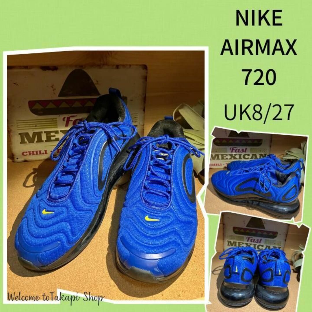 Nike Air Max 720 ナイキ エアマックス720　UK8　青27㎝