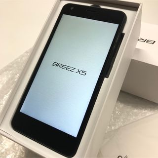 ブリーズ(BREEZE)のSIMフリー 未使用 BREEZ X5 (CP-X510) ブラック covia(スマートフォン本体)