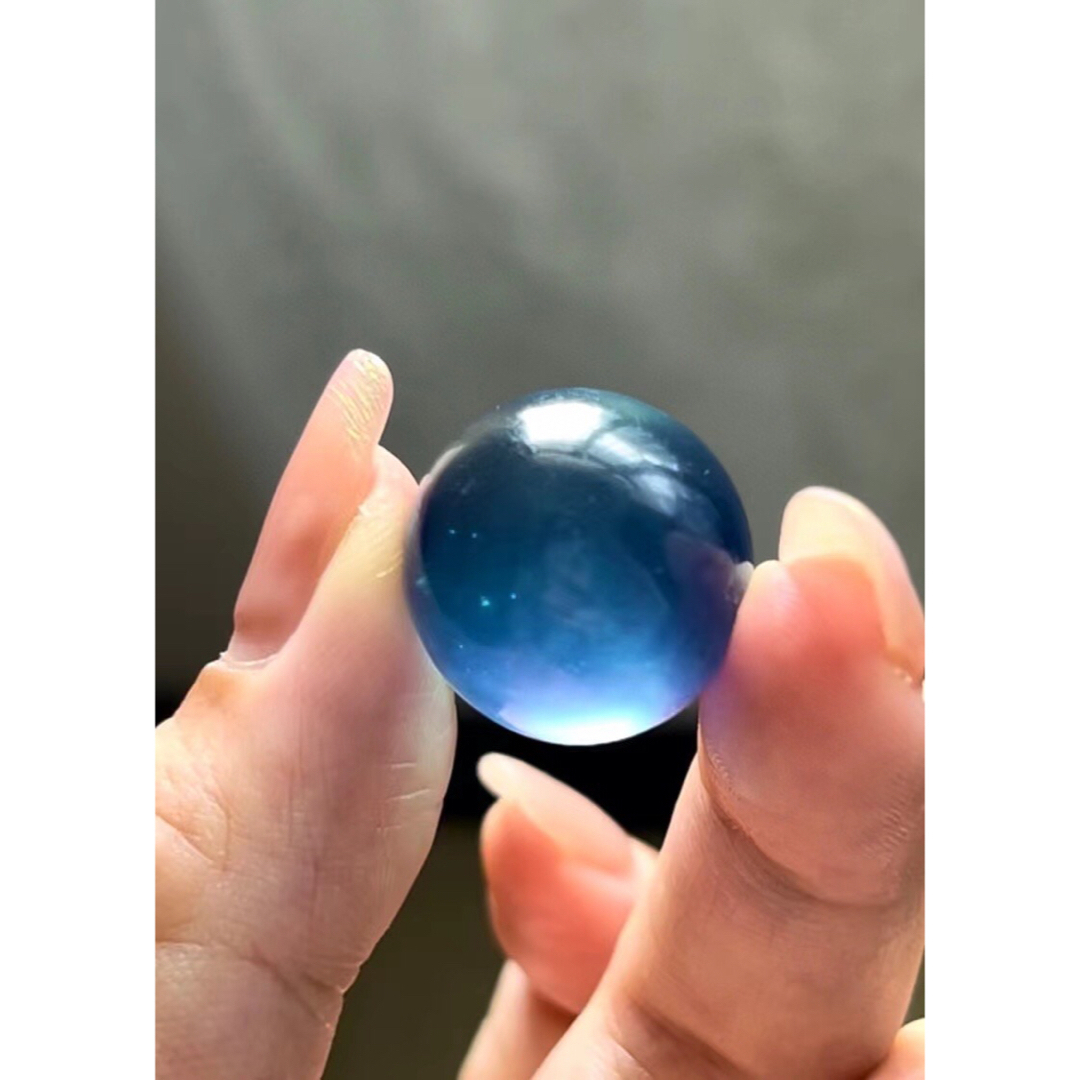 天然】アクアマリン 丸玉 17.9mm-