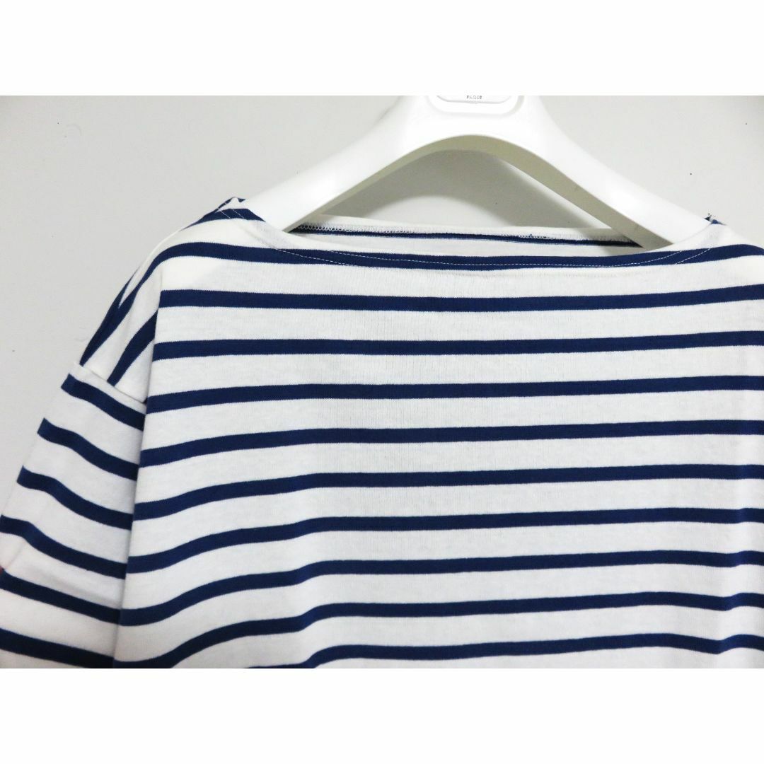 新品 OUTIL TRICOT AAST 0 ホワイト ネイビー ボーダー - Tシャツ(長袖 ...