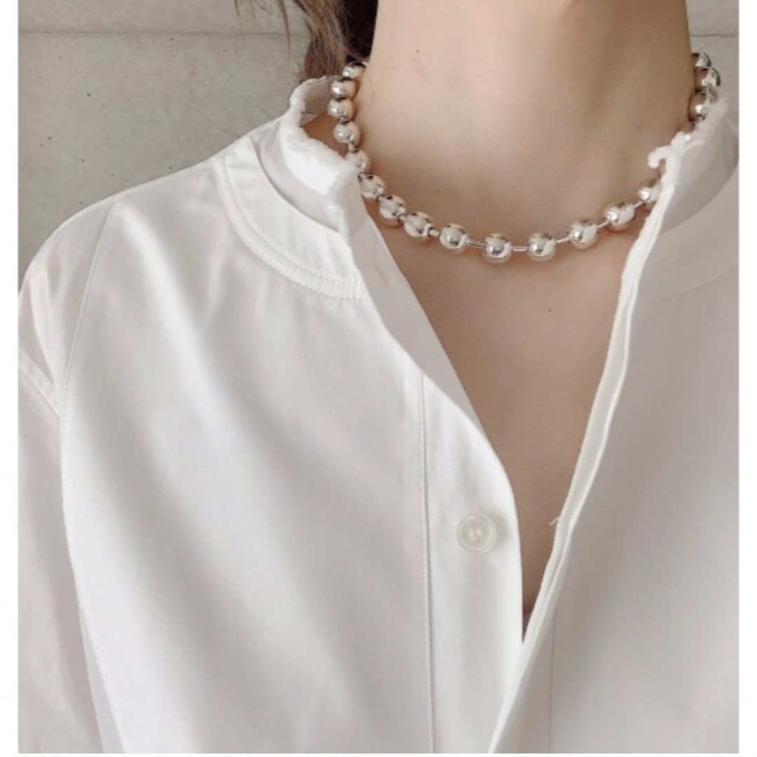 新品★chieko +Big ball necklace † silver