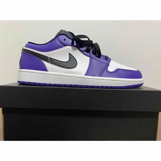 ジョーダン(Jordan Brand（NIKE）)のNIKE AIR JORDAN 1 LOW "COURT PURPLE"(スニーカー)