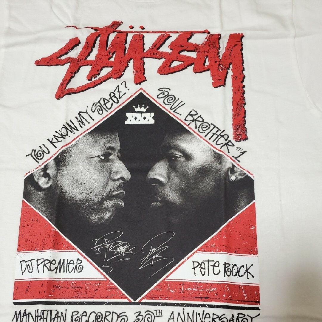 新品 STUSSY x MANHATTAN RECORDS Tシャツ L 黒