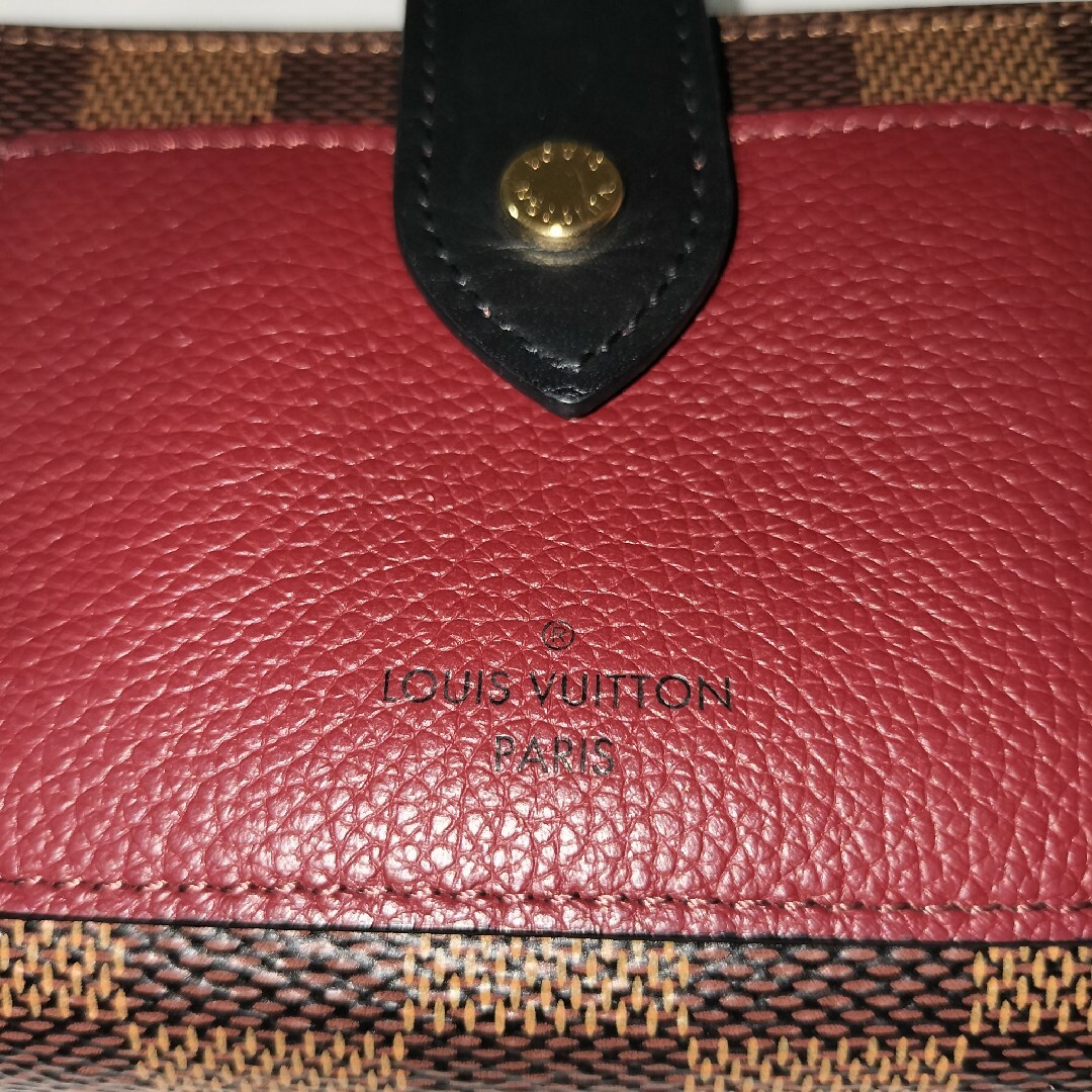 LOUIS VUITTON(ルイヴィトン)のルイ・ヴィトン   ダミエ ポルトフォイユ　ジュリエット ボルドー N60381 レディースのファッション小物(財布)の商品写真