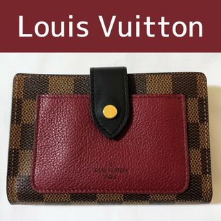 ルイヴィトン(LOUIS VUITTON)のルイ・ヴィトン   ダミエ ポルトフォイユ　ジュリエット ボルドー N60381(財布)