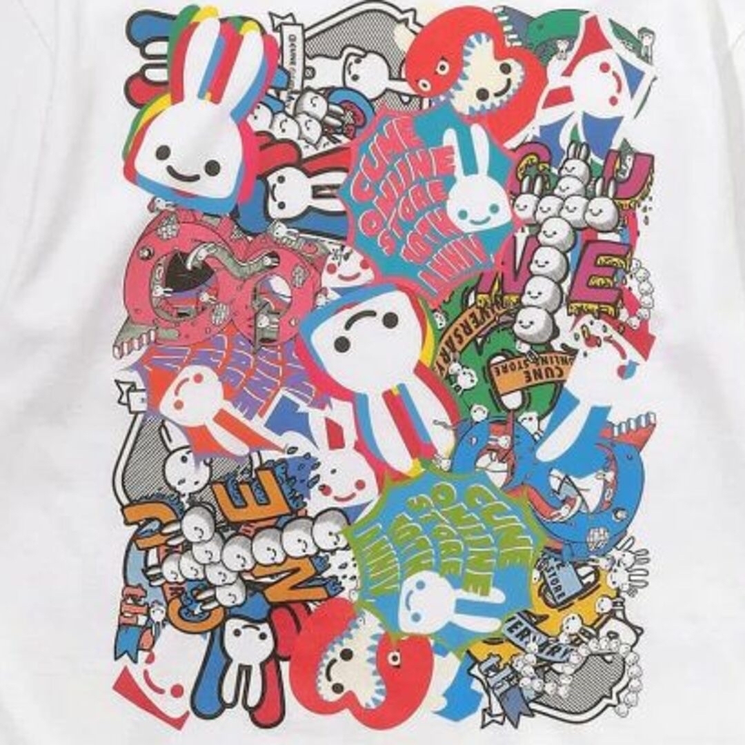 新品 cune キューン うさぎ 10周年記念 Tシャツ3-