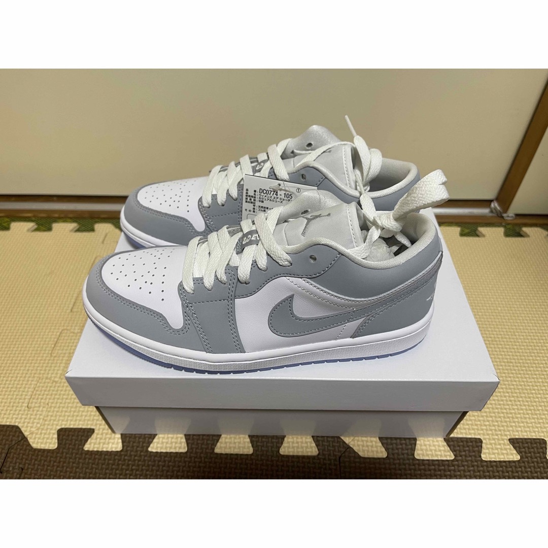 Nike WMNS Air Jordan 1 Low "Wolf Grey"紐シューレースサイス