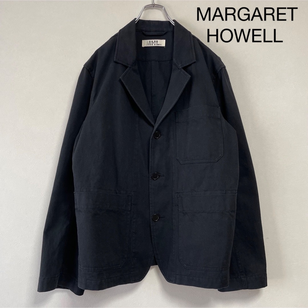 90s MARGARET HOWELL 旧タグ コットンジャケット 黒