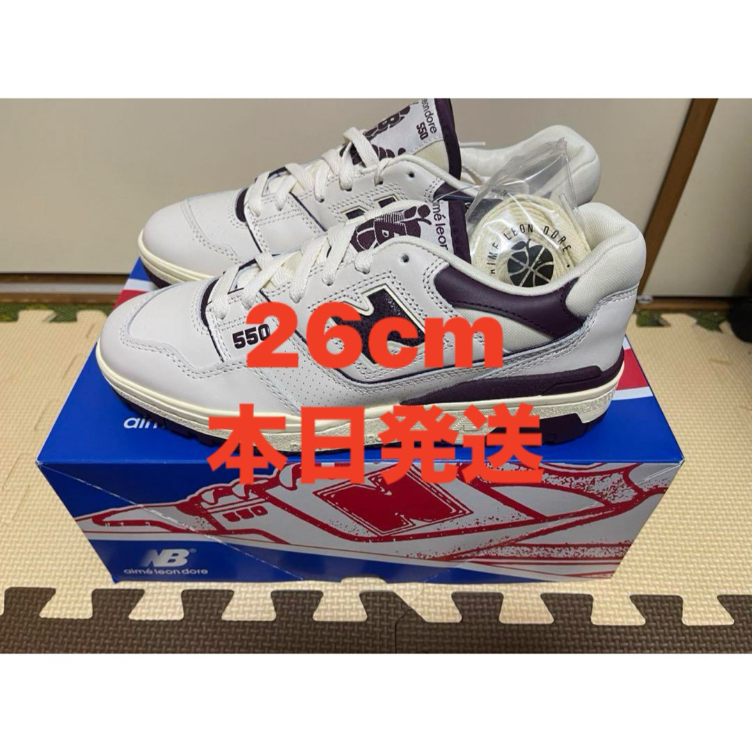 New Balance - AimLeonDore×NewBalance 550"White/Purple"