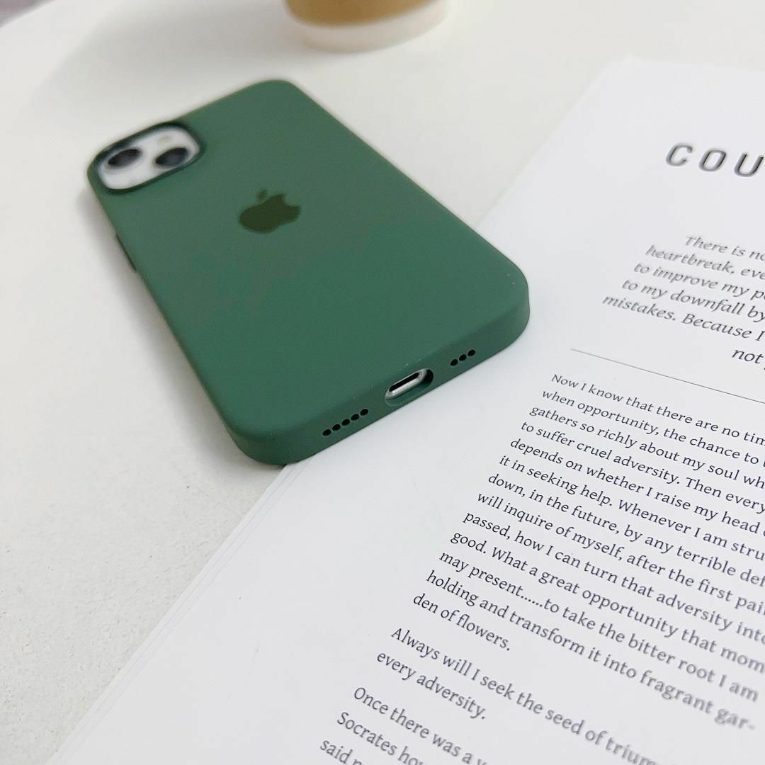 新品】純正互換品iPhone 15 pro シリコンケース サイプレスの 新品】純正互換品iPhone 15 pro シリコンケース サイプレスの