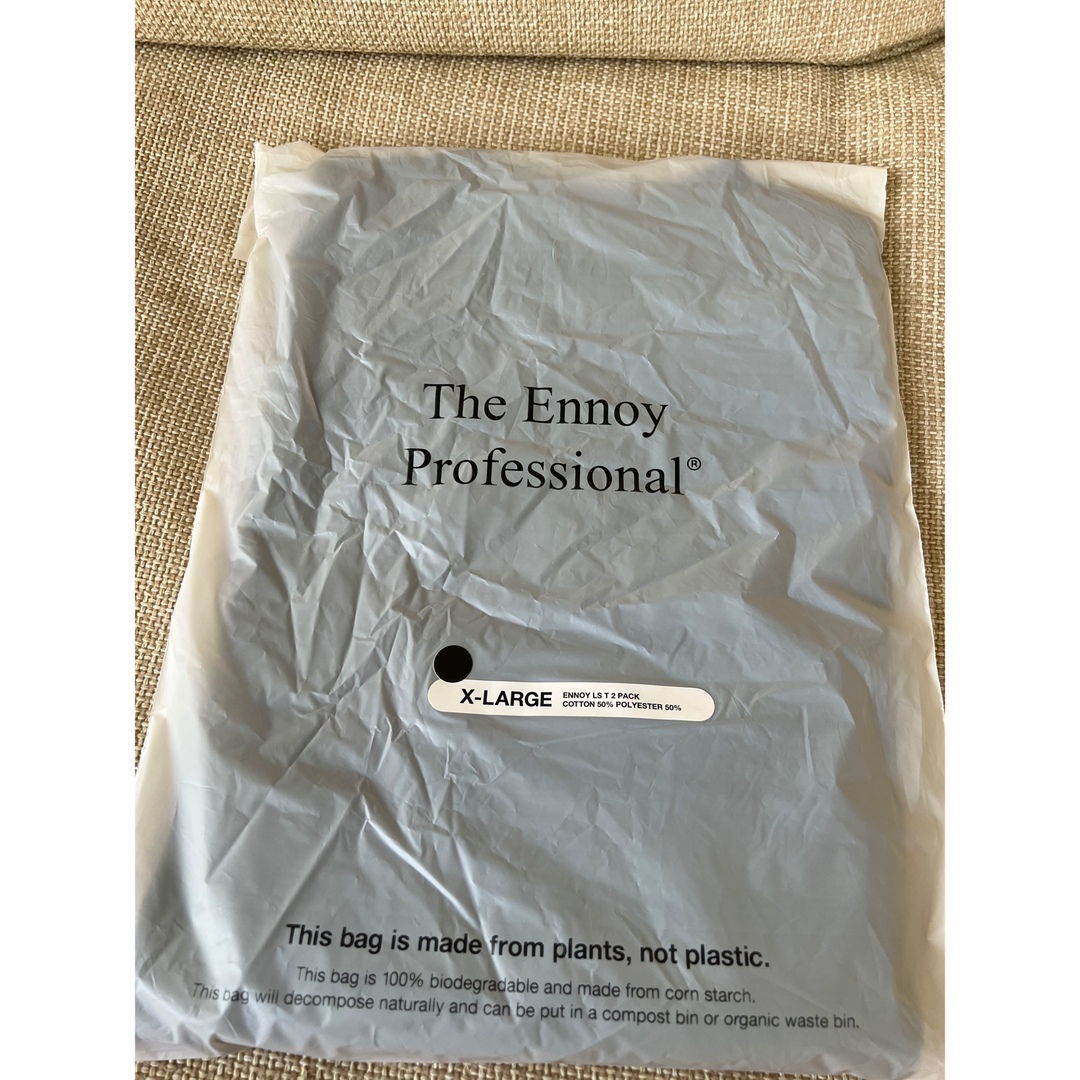 1LDK SELECT - ENNOY 2Pack L/S T-Shirt BLACK ロンT 裾ロゴの通販 by