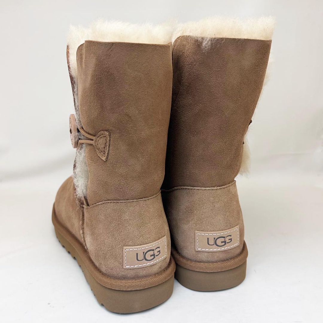 新品 UGG ブーツ BAILEY BUTTON Ⅱ チェスナット25.0cm