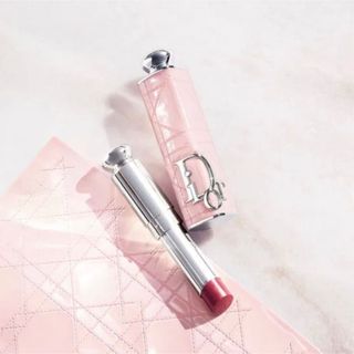 ディオール(Dior)のディオール アディクト リップスティックケース カナージュ ピンク リップグロウ(口紅)