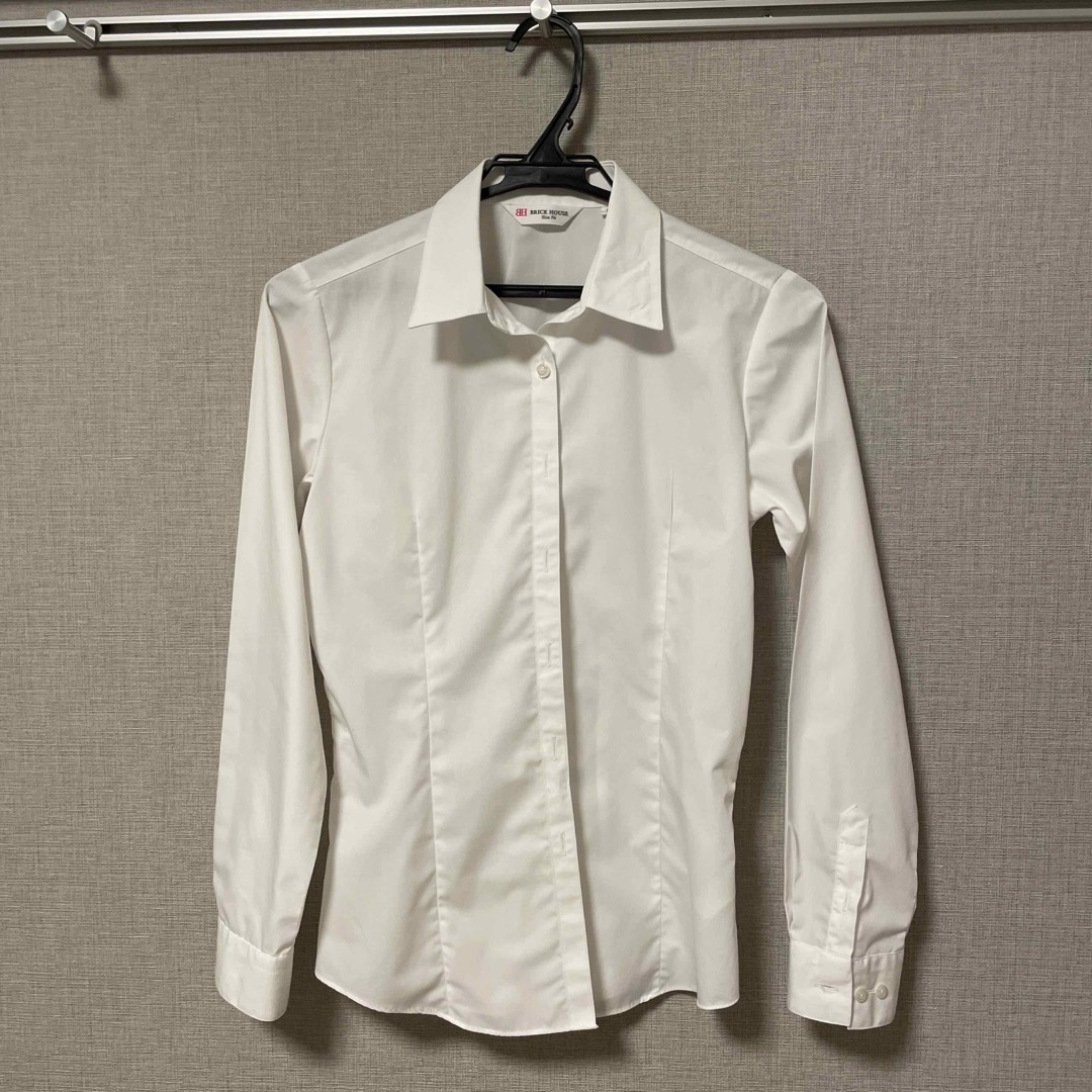 BRICK HOUSE by Tokyo Shirts(ブリックハウスバイトウキョウシャツ)のポリ混 レディース 就活用 シャツ Sサイズ レディースのトップス(シャツ/ブラウス(長袖/七分))の商品写真
