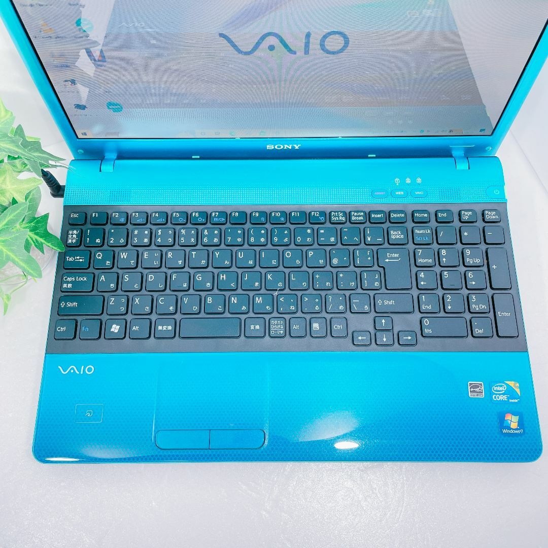 VAIO - 美品☀️VAIO✨カメラ付き✨ノートパソコン✨Zoomに♪鮮やか青