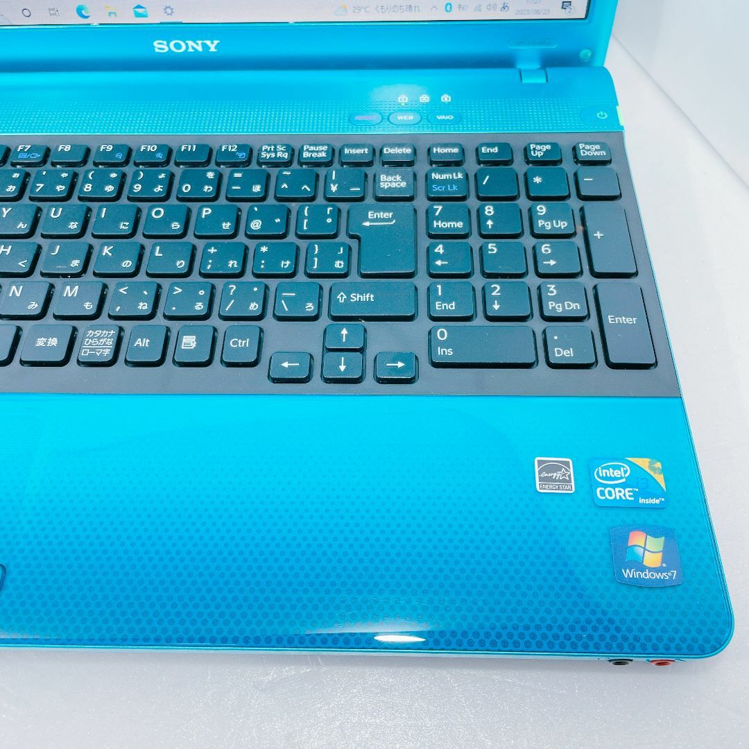 VAIO - 美品☀️VAIO✨カメラ付き✨ノートパソコン✨Zoomに♪鮮やか青