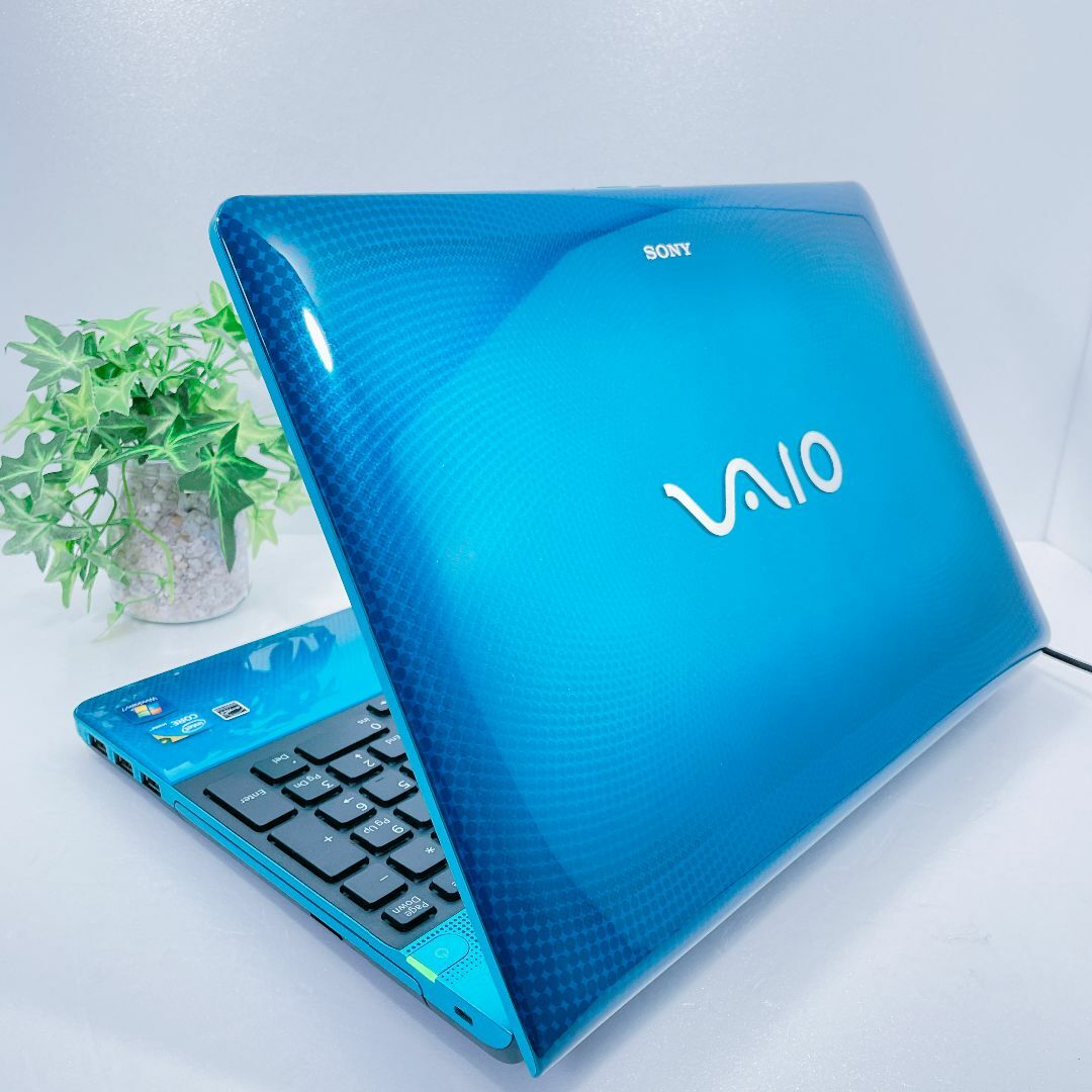 VAIO - 美品☀️VAIO✨カメラ付き✨ノートパソコン✨Zoomに♪鮮やか青