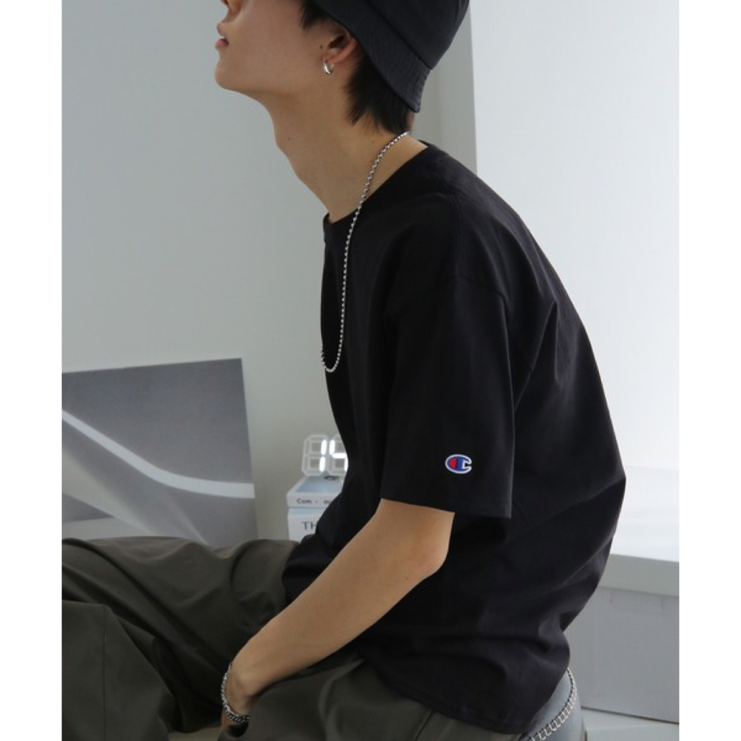 Champion(チャンピオン)の【新品】champion チャンピオン tシャツ 黒 ブラック 王道 メンズのトップス(Tシャツ/カットソー(半袖/袖なし))の商品写真