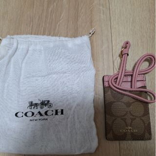 コーチ(COACH)のCOACH　コーチ　ピンク　パスケース(パスケース/IDカードホルダー)