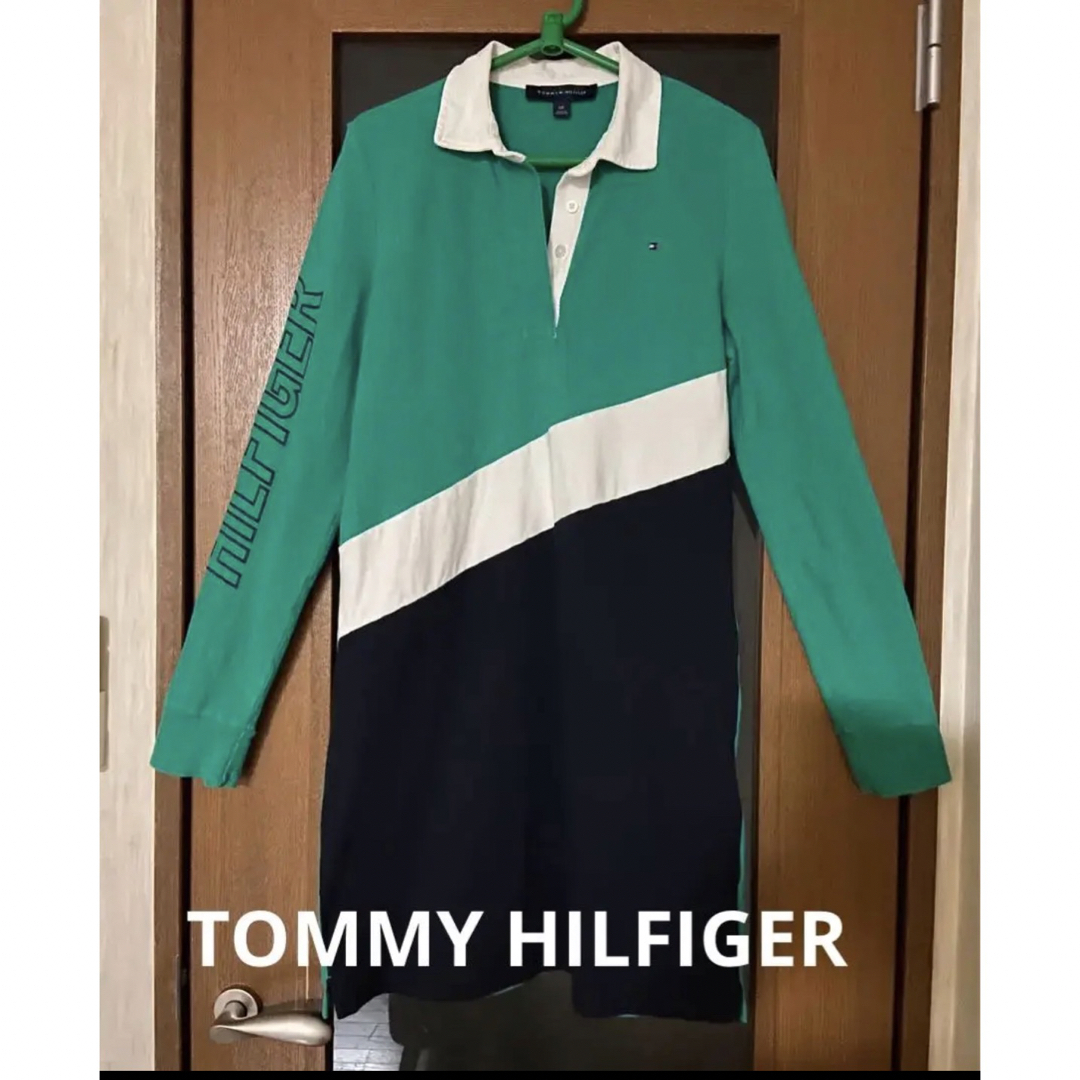 ♢トミーヒルフィガー TOMMY HILFIGER ロングスリーブポロシャツ M-