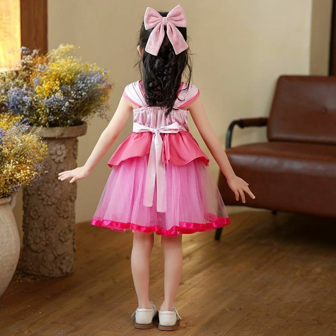 ハロウィン コスプレ 子供 140 プリンセス ドレス USJ ピーチ姫