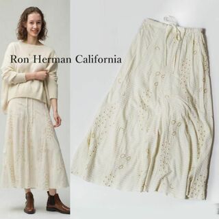 ロンハーマン(Ron Herman)のロンハーマン カリフォルニア 刺繍スカート アイボリー(ロングスカート)