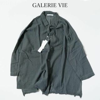 ギャルリーヴィー(GALERIE VIE)のギャルリー ヴィー GALERIE VIE シャツ カーキ グレー 長袖 36(シャツ/ブラウス(長袖/七分))