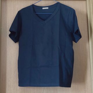 ジーユー(GU)の【新品未使用】コットンVネックT(半袖)+E(Tシャツ(半袖/袖なし))