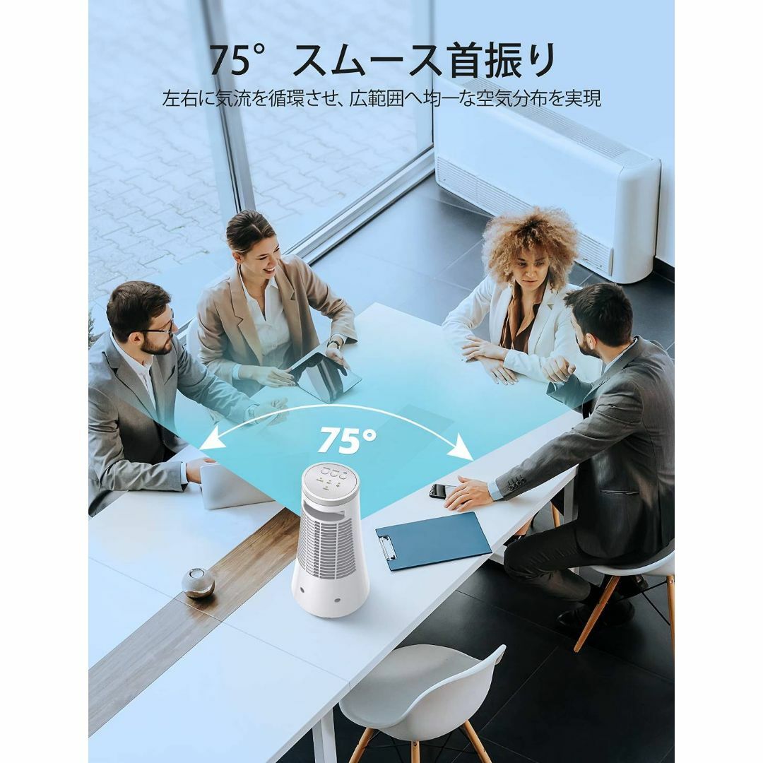 コンパクトサイズの羽なしタワーファン 強力な送風力 | フリマアプリ ラクマ