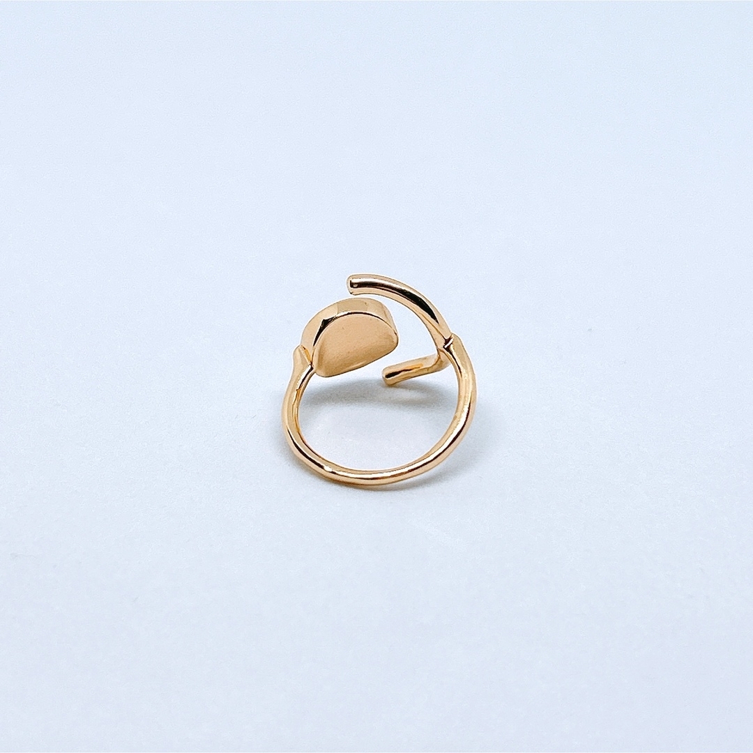 天然貝シェル指輪 パールリング 貝シェル シェルリング ゴールドリング レディースのアクセサリー(リング(指輪))の商品写真