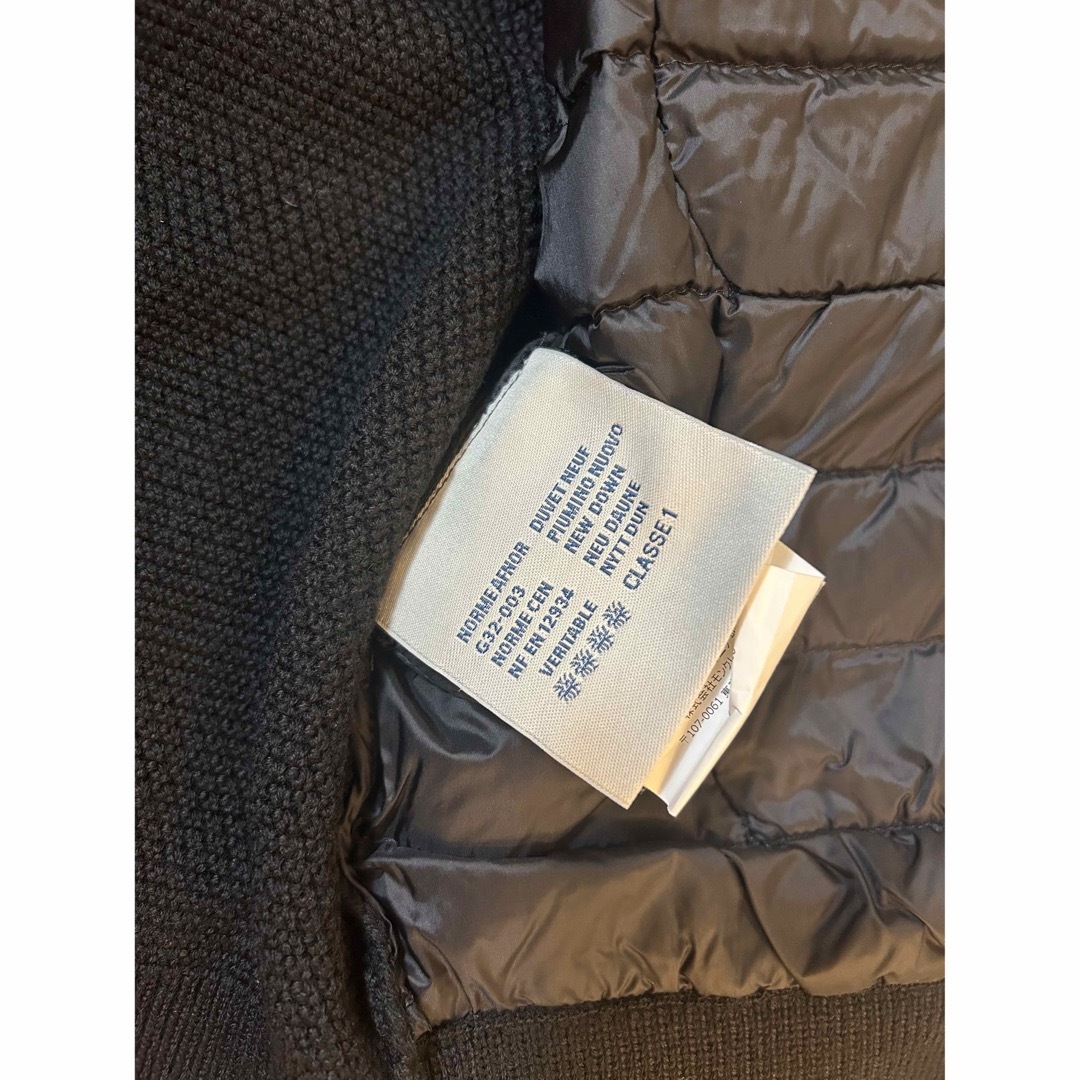 MONCLER(モンクレール)のモンクレール　ニットカーディガン⭐︎ブラック レディースのジャケット/アウター(ダウンジャケット)の商品写真