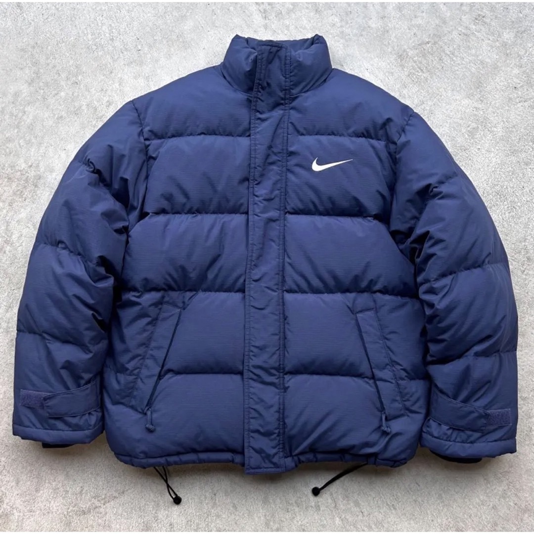 デッドストック 90s NIKE ナイキ ナイロン ジャケット ネイビー  肉厚