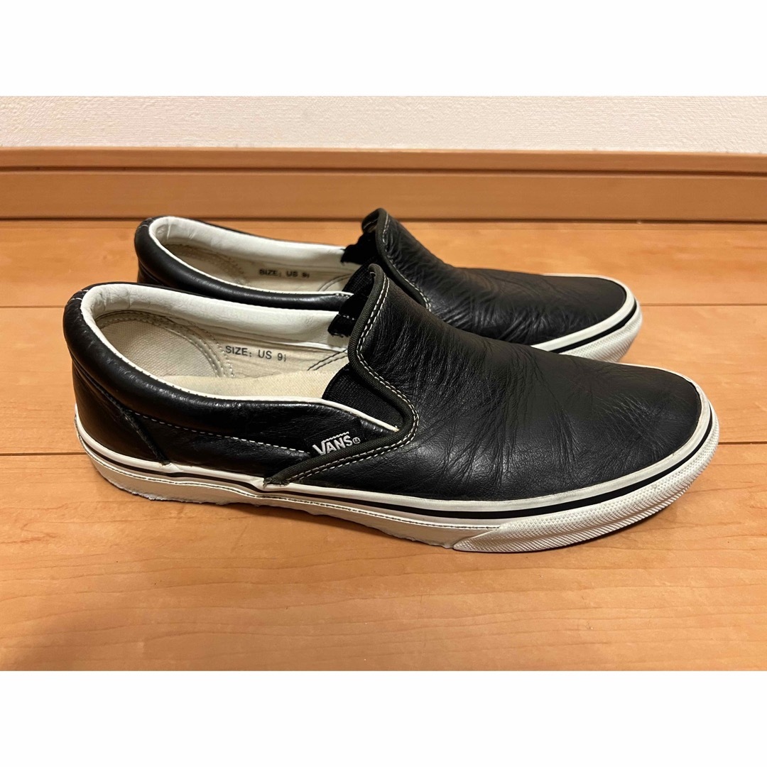 VANS(ヴァンズ)のVANS SLIPON スリッポン レザー 27.5cm メンズの靴/シューズ(スリッポン/モカシン)の商品写真