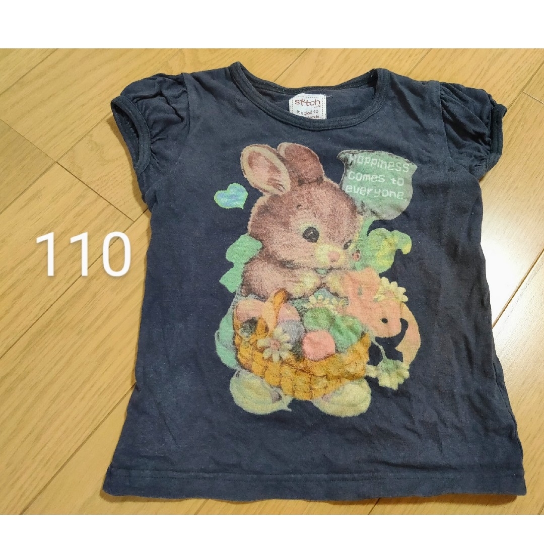 STITCH(スティッチ)のstitch うさぎ 110サイズ キッズ/ベビー/マタニティのキッズ服女の子用(90cm~)(Tシャツ/カットソー)の商品写真