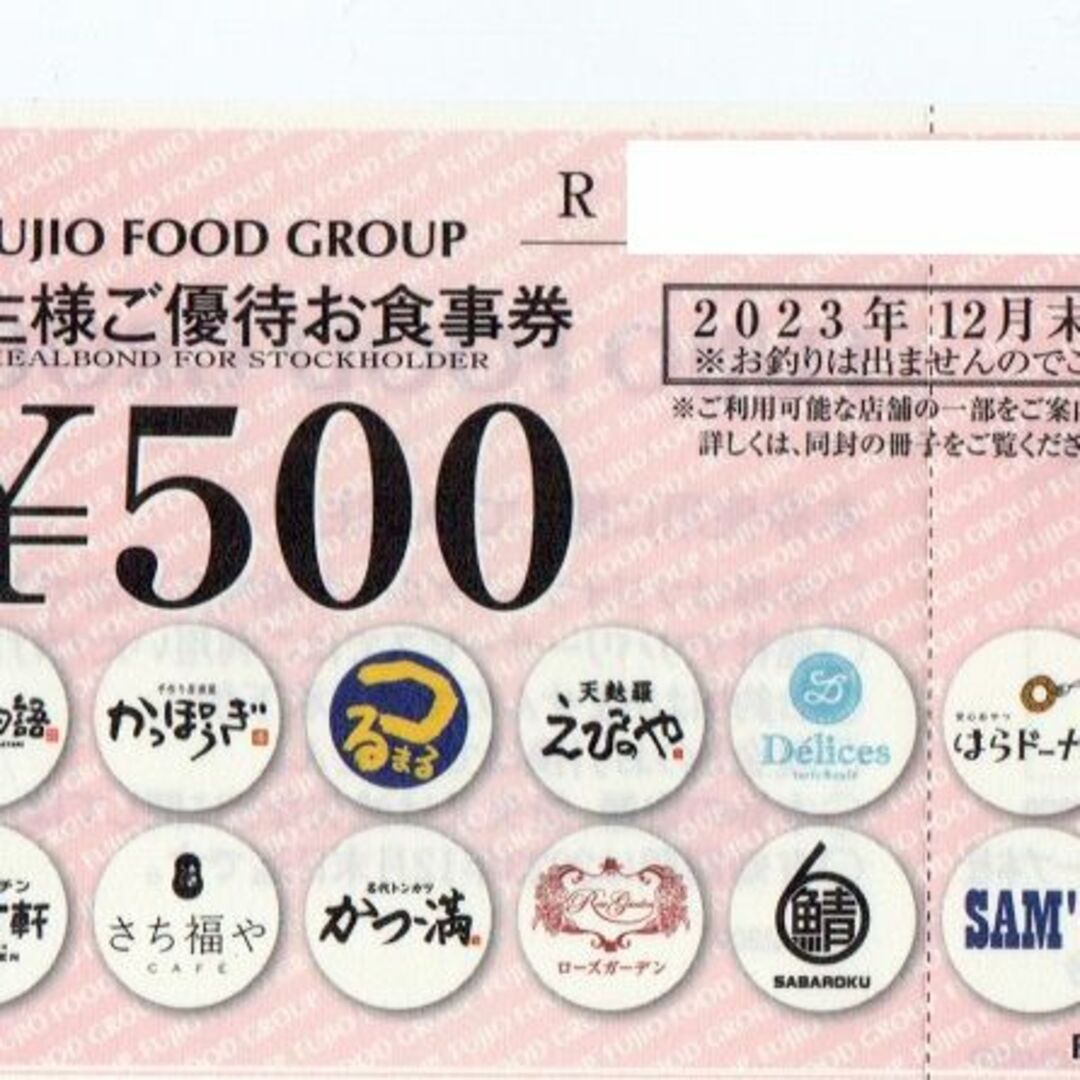 フジオフード 株主優待券 18000円分の+inforsante.fr