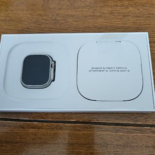 アップルウォッチ(Apple Watch)の超美品 apple watch ultra アルパインループ ホワイト(その他)